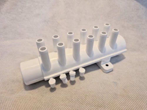 Rozdzielacz 1" x 12 wyjść 3/8" PVC